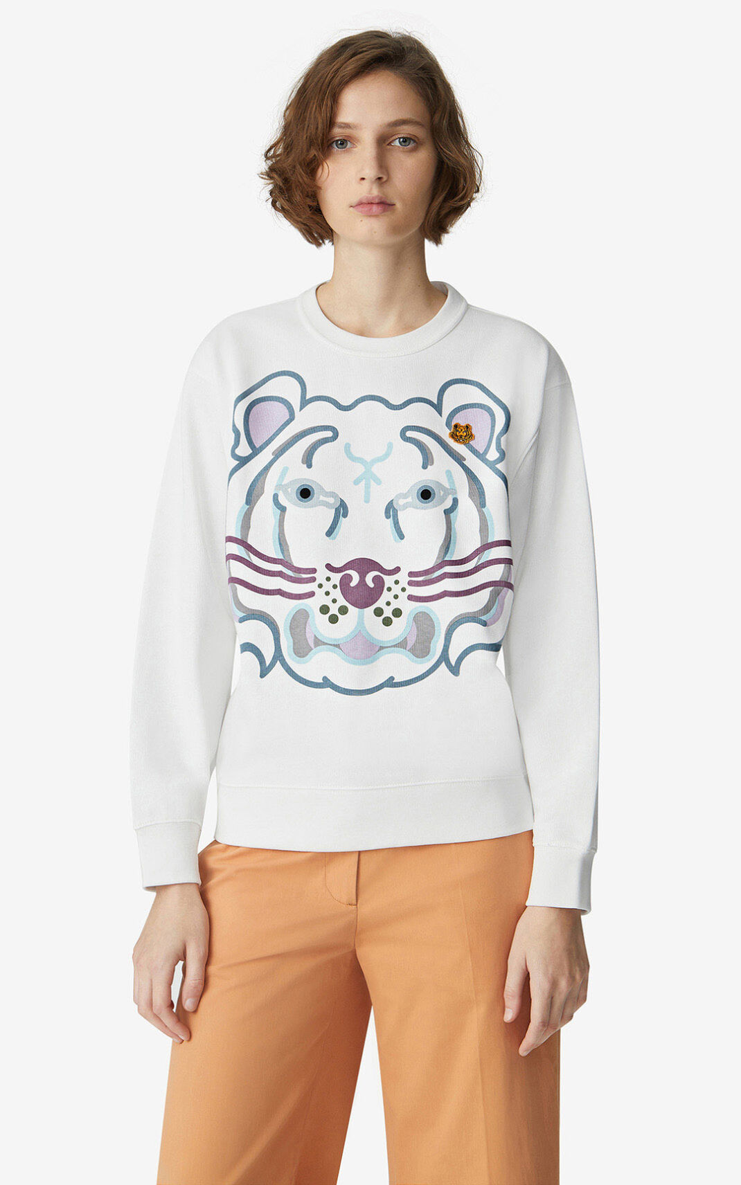 Kenzo K Tiger Sweatshirt Dam | 70625-HIUX